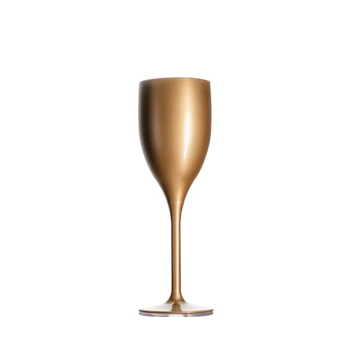 [70200482] VERRE FLUTE DORE VENUS  POLYMERE 17CL  "SET 4P"