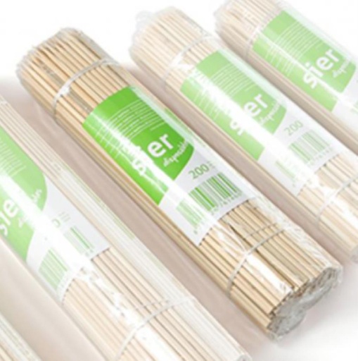 [53522251] SIER BROCHETTES BAMBOU Ø 3 MM / 20CM-PAQUET 200P