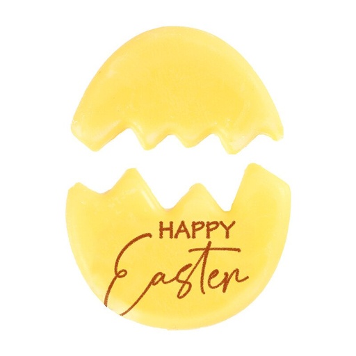 [08058357] 2069194 OEUF CASSÉ HAPPY EASTER 4,5X3,5 CM 100PCS ***S/CDE***