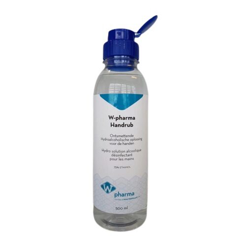 [20100140] * W-PHARMA 500ML SOLUTION MAIN HYDRO ALCOOLIQUE DESINFECTANT POUR LES MAINS SQUEEZER