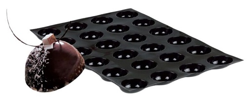 [51661070] FP-03268 FLEXIPAN® ORIGINE DEMI SPHERES 30X20CM6EMP 28,7X18,8CM Ø7CM H4CM