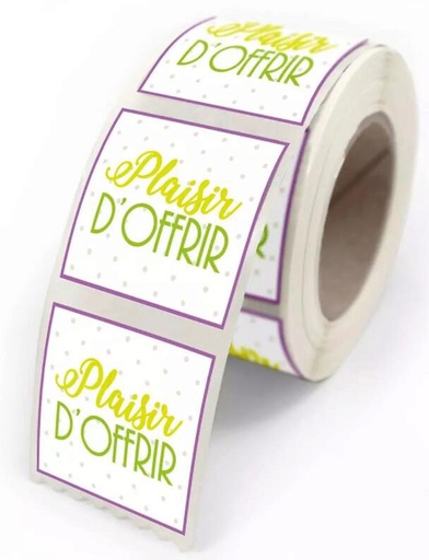 [70407643] ETIQUETTES ADHESIVES FANTAISIE PLAISIR OFFRIR