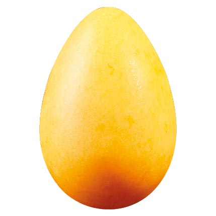 [08056910] 060973 PCB CB DRAGEIFIED YELLOW EGGS 3.4X2.3 CM 63PCS ***S/CD***