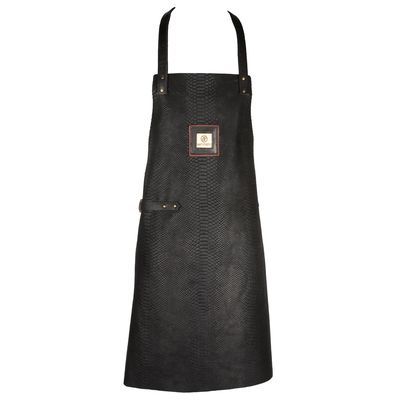 [57661343] ARTEFACTO TABLIER KOLOS CROCODILE CUIR NOIR H83X63CMCM CROISE DOS