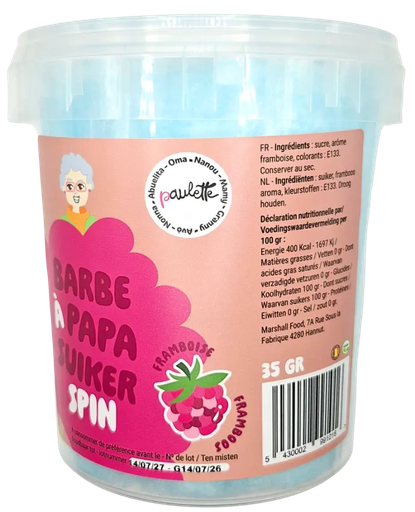[00067489]  PAULETTE FRAMBOZEN SUIKERSPIN 35GR