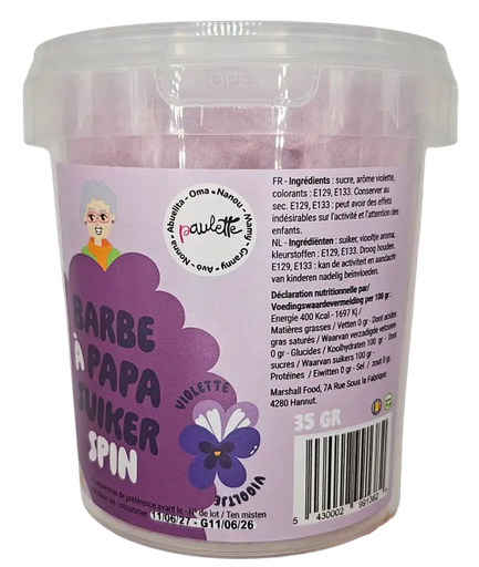 [00067494] PAULETTE SUIKERSPIN PAARS 35GR 