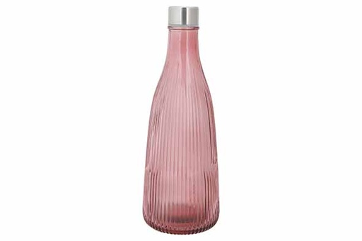 [00067561] ATLA FLES 1L DIEP KASTANJEBRUIN D10,1XH28CM - MET DEKSEL