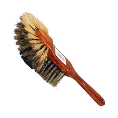 [20020028] HANDKWAST TYPE PURE ZIJDE STOFZAK OP HOUT