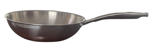 [00067709] BAUMALU WOK STAINLESS STEEL TRIPLINOX 30XH8.0CM