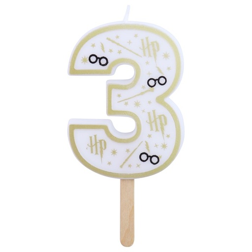 [00067874] BOUGIE HARRY POTTER CHIFFRE 3