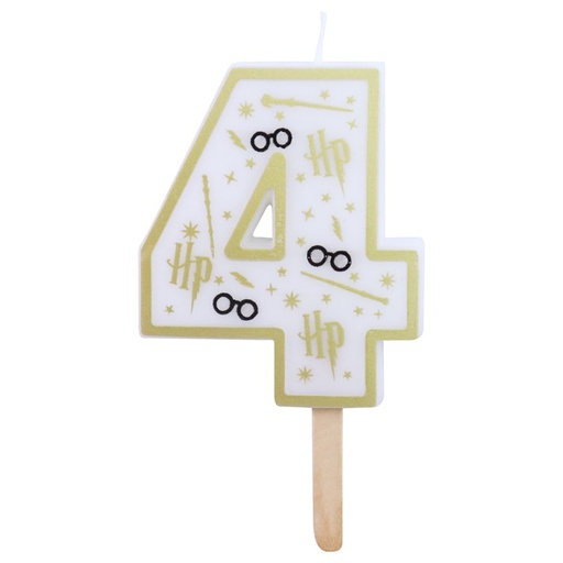 [00067875] BOUGIE HARRY POTTER CHIFFRE 4