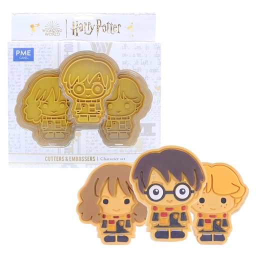 [00067889] SET DE 3 EMPORTE-PIECES HARRY RON ET HERMIONE 
