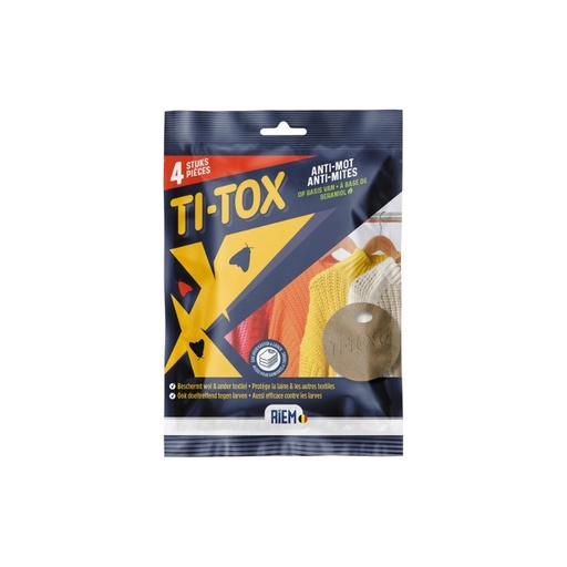 [00067906] RIEM TI TOX ANTI-MOT TEXTIEL 4 STUKS