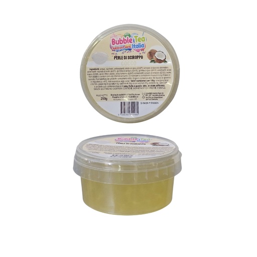 [00068135] BLACK COFFEE FRUITPARELS 250GR KOKOS SMAAK P/BUBBLE TEA