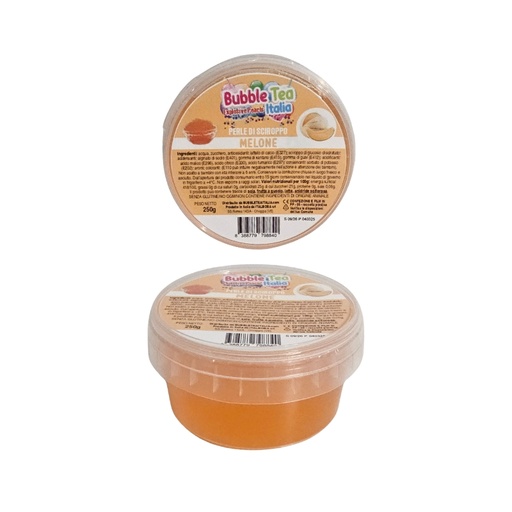 [00068137] BLACK COFFEE FRUIT PEARLS 250GR MELON FLAVOUR P/BUBBLE TEA