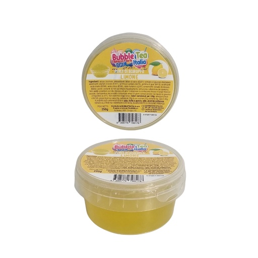 [00068143] BLACK COFFEE FRUIT PEARLS 250GR LEMON FLAVOUR P/BUBBLE TEA