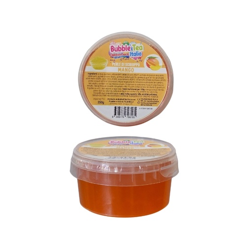 [00068144] BLACK COFFEE FRUIT PEARLS 250GR MANGO FLAVOUR P/BUBBLE TEA
