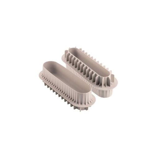 [00068159] SILIKOMART MOULE INSERT A BUCHE DOUBLE FACE PM 200x35xH30MM-190ML & GM 220x50xH40MM-400ML