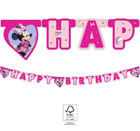 [00068347] MINNIE JUNIOR FSC GUIRLANDE PAPIER 1pc