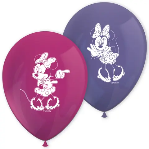 [00068350] MINNIE JUNIOR 11 INCHES BALLON IMPRIMES 8pcs