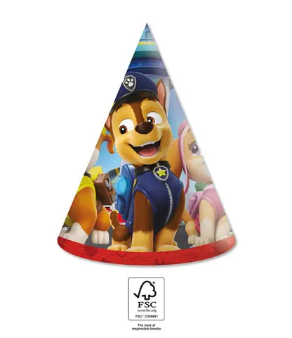 [00068358] PAW PATROL CHAPEAUX EN PAPIER 6pcs