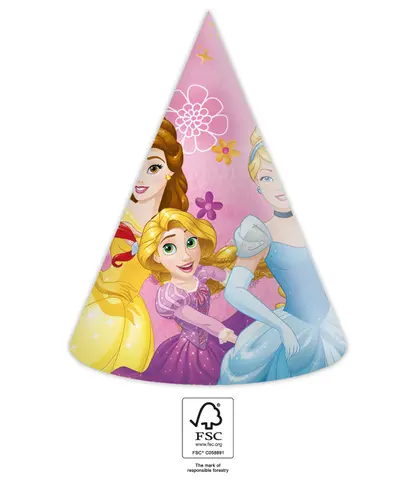 [00068378] *FDS*PRINCESS LYS  CHAPEAUX EN PAPIER 4 pcs