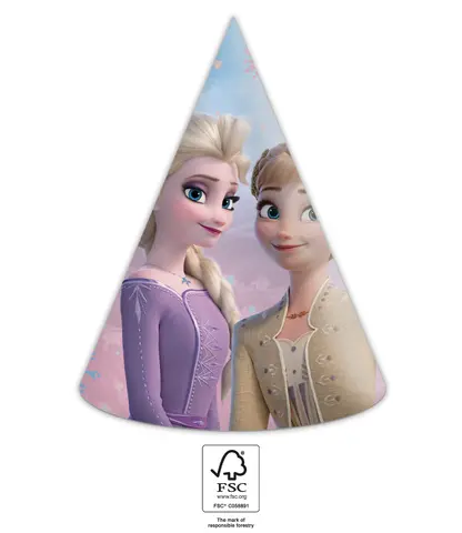[00068387] *FDS*FROZEN II WIND SPIRIT  CHAPEAU EN PAPIER 6 pcs