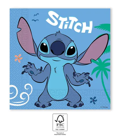 [00068400] STITCH SERVIETTES EN PAPIER 33x33 cm 20 pcs
