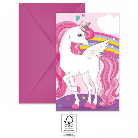 [00068414] UNICORN SACHETS INVITATIONS ET ENVELOPPES