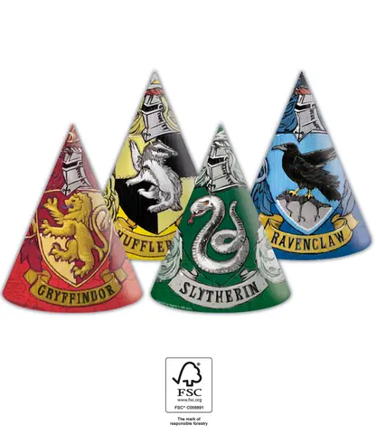 [00068443] *FDS*HARRY POTTER FSC CHAPEAUX EN PAPIER 6pcs