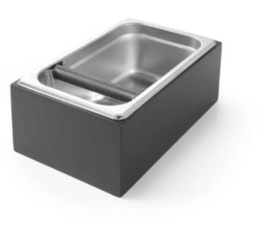 [00068486] HENDI BAC A MARC DE CAFE GN1/4 27.5X17.5XHT10CM CADRE BOIS FONCE - 208380 ***S/CDE***