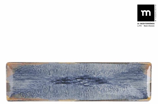 [00068503] AELIA MONACO ASSIETTE 30X8CM  BLEU/BEIGE STONEWARE - AE25014