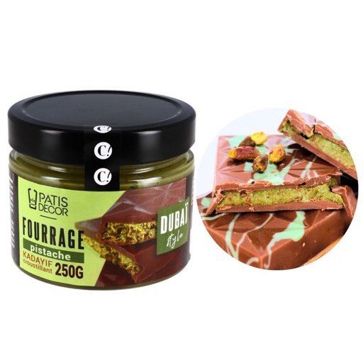 [00068530] *FDS*Fourrage croustillant pistache kadayif Dubaï style 250g