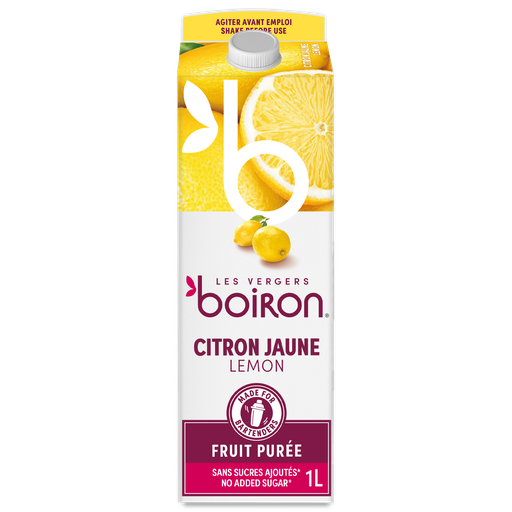 [00068690] BOIRON PUREE DE CITRON JAUNE PASTEURISEE 100% 1L