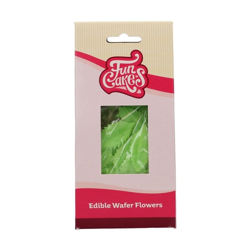 [00068823] FunCakes Wafer Flowers Green Leaves 50 pcs