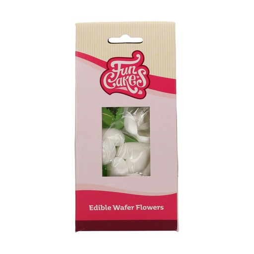 [00068827] FunCakes Oplaatbloemen Tulp & Bladeren 12 stuks