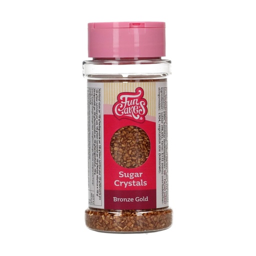 [00068836] FunCakes Cristaux de sucre fin Bronze Or 80 g