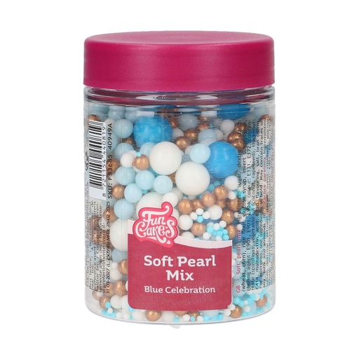 [00068844] FunCakes SUGAR DECORATION MIX Blue Celebration 80g