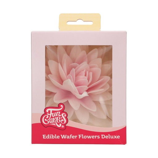 [00068854] FunCakes Oplaatbloemen Roze Ombre Pioenroos 12,5cm