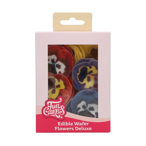 [00068857] *FDS*FunCakes fleurs azyme Pensée Mix 5cm 30 pces