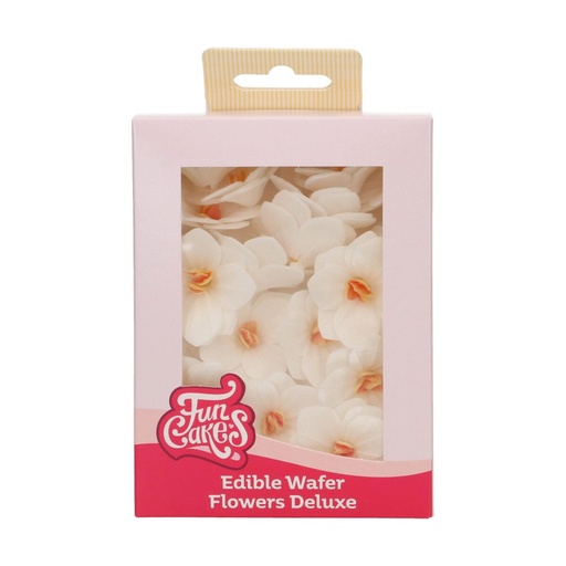 [00068859] FunCakes Oplaatbloemen Kleine Witte Hortensia 18 stuks