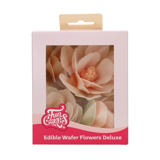[00068862] FunCakes Oplaatbloemen Witte Magnolia 6cm 6 stuks