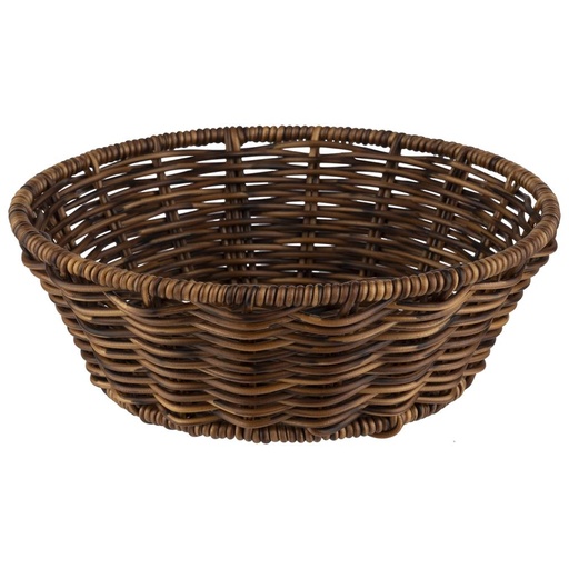 [00068894] APS ROND BRUIN BROODMANDJE 20XH7CM PP VERSTERKT ROESTVRIJ STAAL - 40341