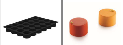 [00069069] SILIKOMART CYLINDER MOLD 60X40CM CAVITIES ø80 H 45 MM - 225ML