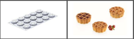 [00069073] SILIKOMART CROSTATA XS MOLD 20 - ø44 H 17 MM - 15 CAVITIES OF 20ML