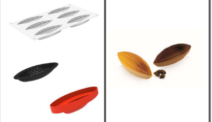 [00069081] SILIKOMART - MOULE TROMPE L'OEIL - KIT 3D TARTE RING CABOSSA - 120X40 H 20 MM + 6 CERCLES + CUTTER --39ML
