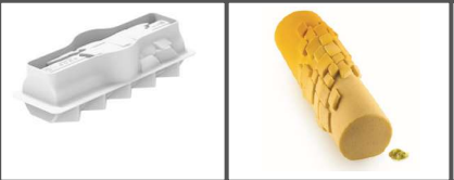 [00069082] SILIKOMART VORM BUCHETTE PIXEL 980 - 250X85 H 71 MM - 980ML