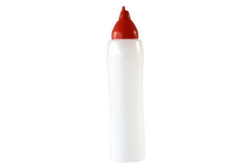 [60251019] ARAVEN POURING BOTTLE 100CL RED ANTI-DRIP SPOUT