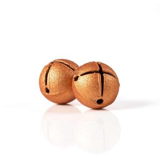 [00070297] 1015072 Ball jingle bells small bronze 2,2 cm 162pcs ***ON/ORDER***