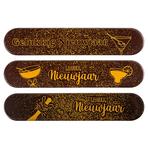 [00070306] 2015778 Eclair Gelukkig Nieuwjaar 15x3 cm 35pcs ***ON/ORDER***